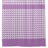 Lavendel und weiße moderne Sharp Waves Duschvorhang (Vorderseite)