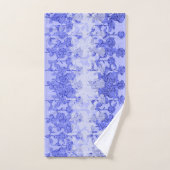 Lavendel und Weiße Rosen Badhandtuch Set (Handtuch)