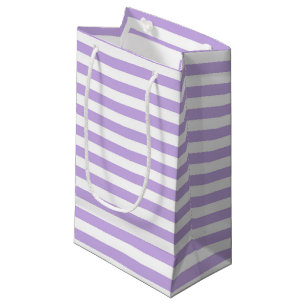 Lavendel und weiße Streifen Kleine Geschenktüte
