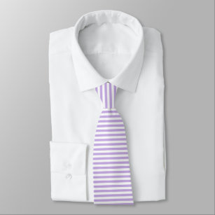 Lavendel und weiße Streifen Krawatte