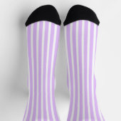 Lavendel und weiße Streifen Socken (Oben)
