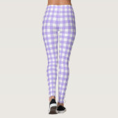Lavendel und weiße Tafel Leggings (Rückseite)