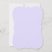 Lavendel und weißes Brautparty Einladung (Rückseite)