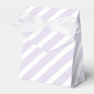 Lavendel und weißes, diagonal gestreiftes Muster Geschenkschachtel
