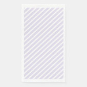 Lavendel und weißes, diagonal gestreiftes Muster Serviette (Vorderseite)