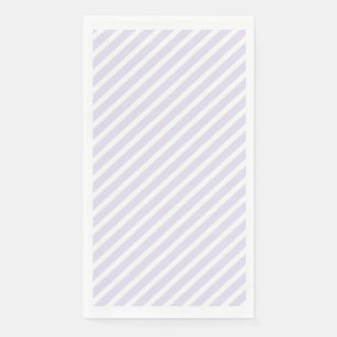 Lavendel und weißes, diagonal gestreiftes Muster Serviette