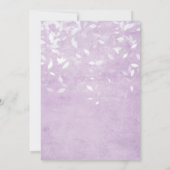 Lavendel und White 18. Geburtstagsparty Einladung (Rückseite)