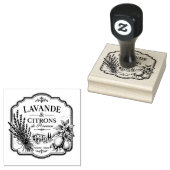 Lavendel- und Zitronen-Stempel Gummistempel (Stempel)