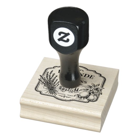 Lavendel- und Zitronen-Stempel Gummistempel (Stempel)