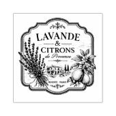 Lavendel- und Zitronen-Stempel Gummistempel (Prägung)