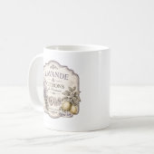 Lavendel und Zitronen-Tasse Kaffeetasse (Vorderseite Links)