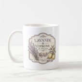 Lavendel und Zitronen-Tasse Kaffeetasse (Links)