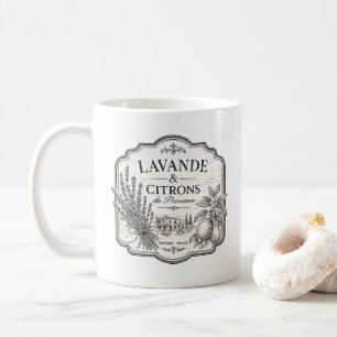 Lavendel und Zitronen-Tasse Kaffeetasse