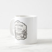 Lavendel und Zitronen-Tasse Kaffeetasse (Vorderseite Links)