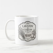 Lavendel und Zitronen-Tasse Kaffeetasse (Links)
