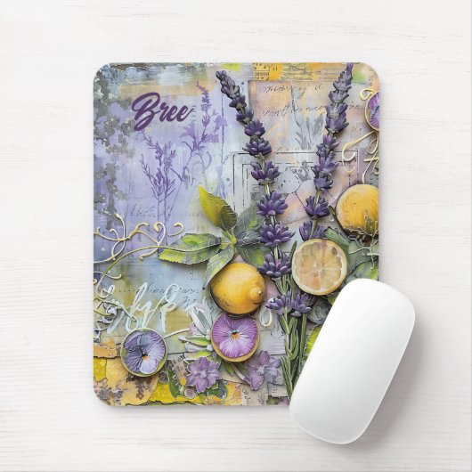 Lavendel und Zitronenwasser Mousepad (Mit Mouse)