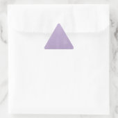Lavendel-Unordnung Dreieckiger Aufkleber (Tasche)