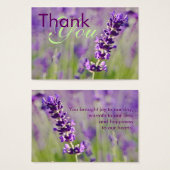 Lavendel ・ Vielen Dank Profilecard (Vorne & Hinten)