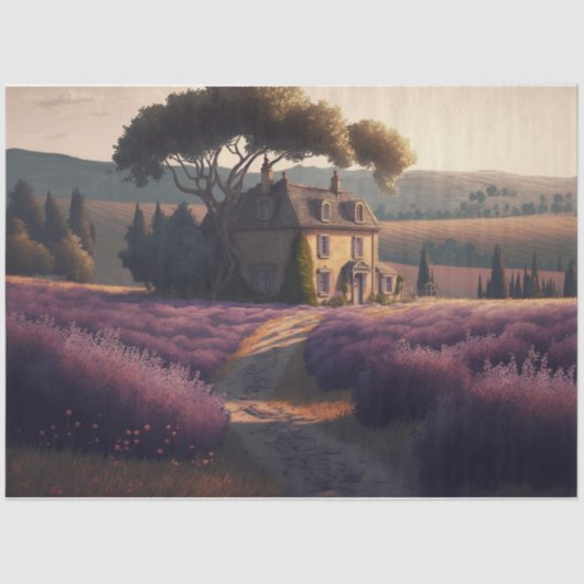 Lavendel Villa Seidenpapier (Vorderseite)