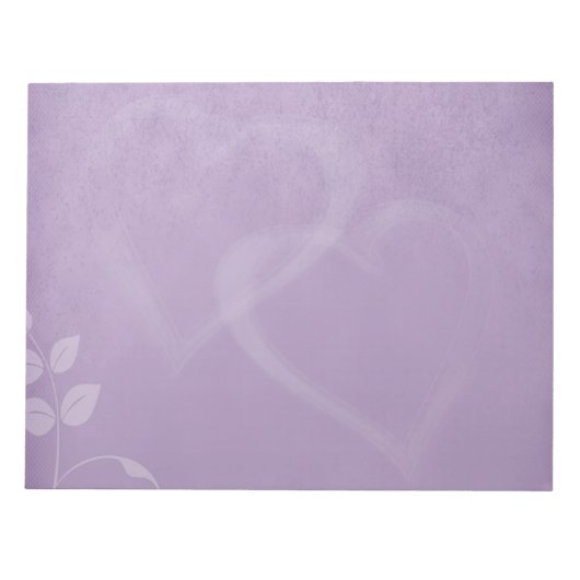 Lavendel Vintag Notizblock (Vorderseite)