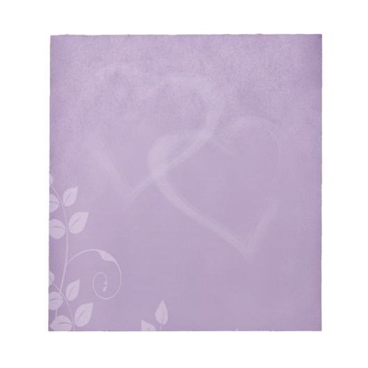Lavendel Vintag Notizblock (Vorderseite)