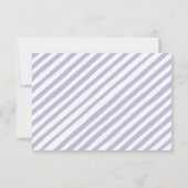 Lavendel violet Blume Hochzeit RSVP Antwortkarte (Rückseite)