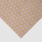 Lavendel Violet Lila Dots Imitat Rustikale Kraft Seidenpapier (Ausschnitt)