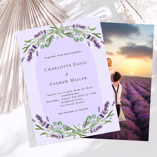 Lavendel Violett Foto Budget Hochzeit