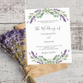 Lavendel Violett QR UAWG Details Einladung Hochzei