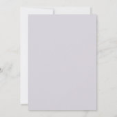 Lavendel-Violette-Blatt-Eukalyptus-Hochzeit Einladung (Rückseite)