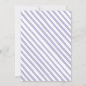 Lavendel violette Brautbrunch-Dusche Einladung (Rückseite)