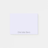 Lavendel violetter Name Post-it Klebezettel (Vorderseite)