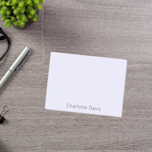 Lavendel violetter Name Post-it Klebezettel