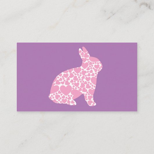 Lavendel Visitenkarte (Rückseite)