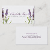 Lavendel Visitenkarte (Vorne/Hinten)