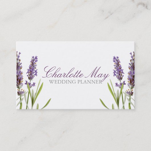 Lavendel Visitenkarte (Vorderseite)