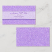 Lavendel Visitenkarte (Vorne/Hinten)