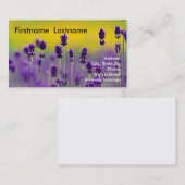Lavendel-Visitenkarte 1 Visitenkarte (Vorne/Hinten)