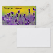 Lavendel-Visitenkarte Visitenkarte (Vorne/Hinten)