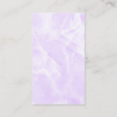 Lavendel-Visitenkarte Visitenkarte (Rückseite)