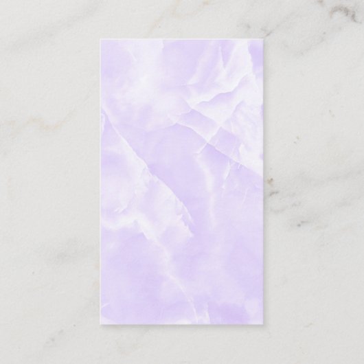 Lavendel-Visitenkarte Visitenkarte (Rückseite)