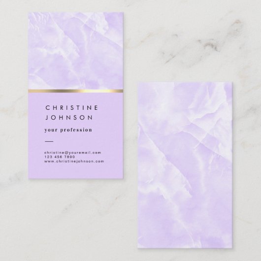 Lavendel-Visitenkarte Visitenkarte (Vorne/Hinten)
