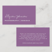 Lavendel-Visitenkarten Visitenkarte (Vorne/Hinten)