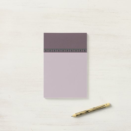 Lavendel Vögel im Weingarten Kilim Ornament Post-it Klebezettel (Auf Schreibtisch)