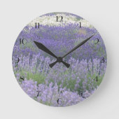 Lavendel Wall Clock Runde Wanduhr (Vorderseite)