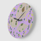 Lavendel-Wanduhr Große Wanduhr (Winkel)