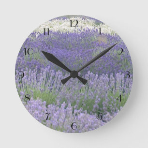 Lavendel-Wanduhr Runde Wanduhr