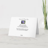 Lavendel-Wasser-Lilie Karte (Rückseite)