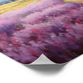 Lavendel Wasserfall Bauernhof Poster (Ecke)