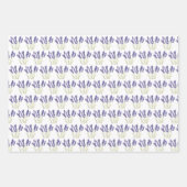 Lavendel Wasserfarbe Blume 3 Hübsche Variationen Geschenkpapier Set (Vorderseite 3)